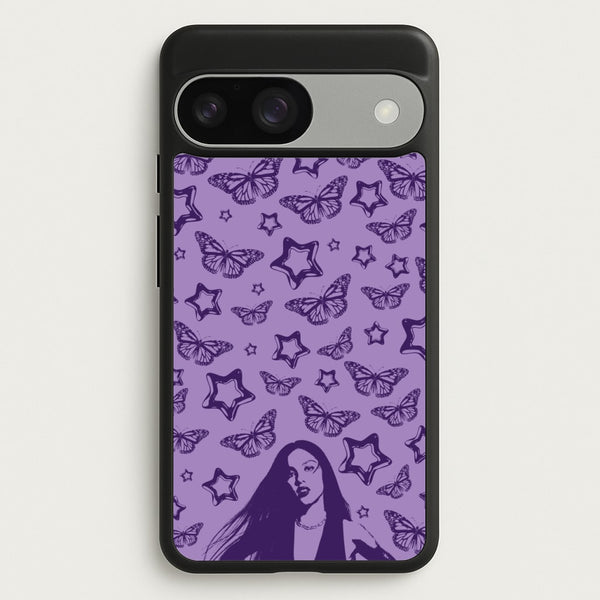 Stars And Butterflies Pattern  - Olivia Phone Case for Google Pixel 9 / 9 Pro
