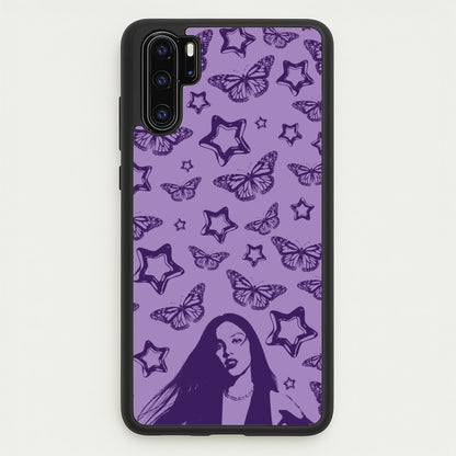 Stars And Butterflies Pattern  - Olivia Phone Case for Huawei P30 Pro