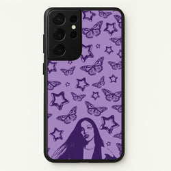 Stars And Butterflies Pattern  - Olivia Phone Case for Galaxy S21 Ultra