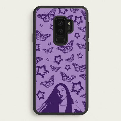 Stars And Butterflies Pattern  - Olivia Phone Case for Galaxy S9 Plus