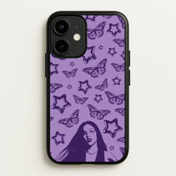 Stars And Butterflies Pattern  - Olivia Phone Case for iPhone 12 Mini