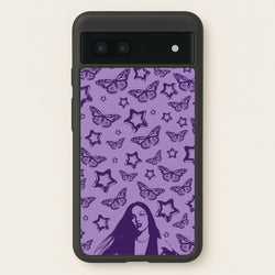 Stars And Butterflies Pattern  - Olivia Phone Case for Google Pixel 6a