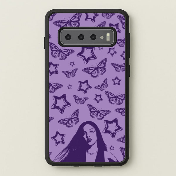 Stars And Butterflies Pattern  - Olivia Phone Case for Galaxy S10