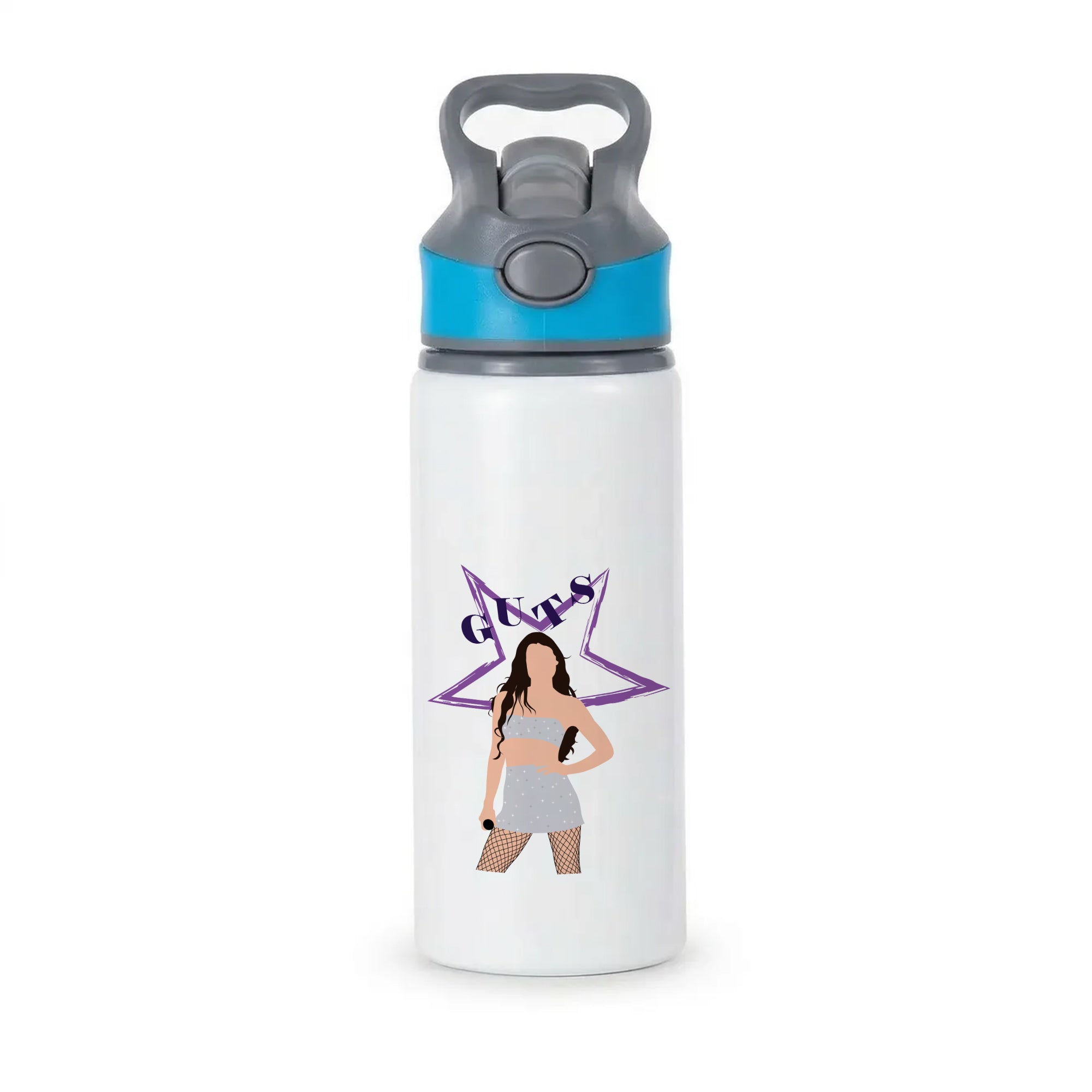 Dark Purple Olivia Active Water Bottle - Blue