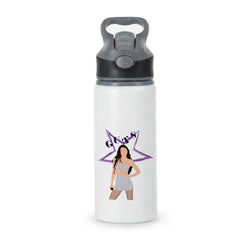 Dark Purple Olivia Active Water Bottle - Black