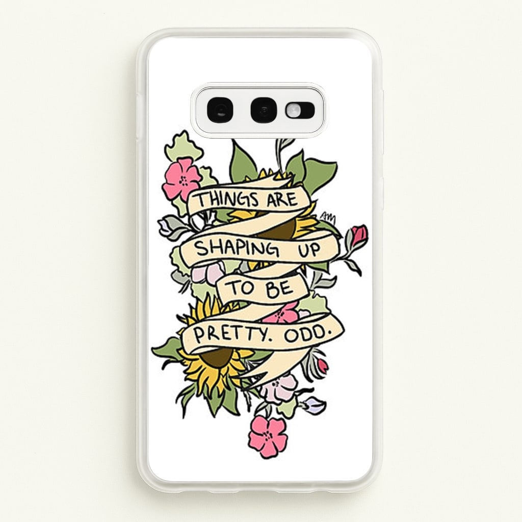 Things are Shaping up to be Pretty Odd  - Panic At the Disco Phone Case for Galaxy S10e