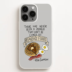 Breakfast Foods - Parks  - Parks and Recreation Phone Case for iPhone 16 Pro Max