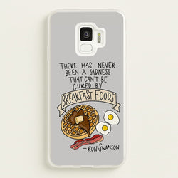 Breakfast Foods - Parks  - Parks and Recreation Phone Case for Galaxy S9