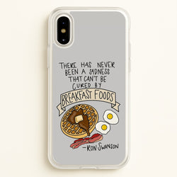 Breakfast Foods - Parks  - Parks and Recreation Phone Case for iPhone X / XS