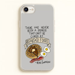Breakfast Foods - Parks  - Parks and Recreation Phone Case for iPhone 6 Plus / 7 Plus / 8 Plus