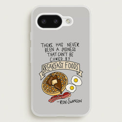Breakfast Foods - Parks  - Parks and Recreation Phone Case for Google Pixel 9a