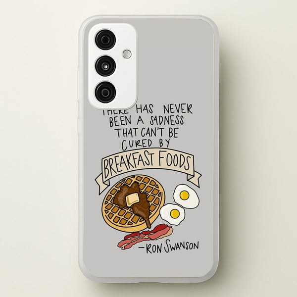 Breakfast Foods - Parks  - Parks and Recreation Phone Case for Galaxy A35