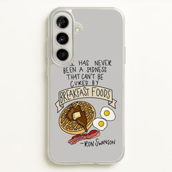 Breakfast Foods - Parks  - Parks and Recreation Phone Case for Galaxy A56