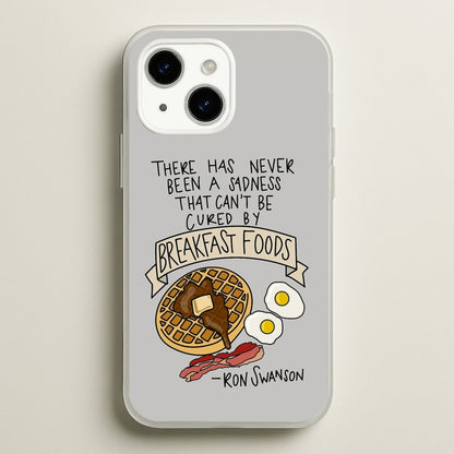 Breakfast Foods - Parks  - Parks and Recreation Phone Case for iPhone 15