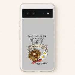 Breakfast Foods - Parks  - Parks and Recreation Phone Case for Google Pixel 7