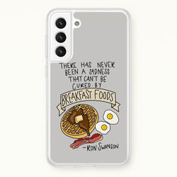 Breakfast Foods - Parks  - Parks and Recreation Phone Case for Galaxy S21