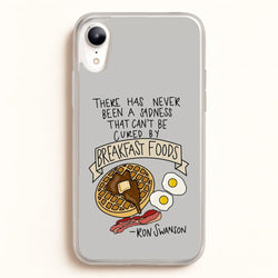 Breakfast Foods - Parks  - Parks and Recreation Phone Case for iPhone XR