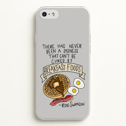 Breakfast Foods - Parks  - Parks and Recreation Phone Case for iPhone 5 / 5s / SE 2016