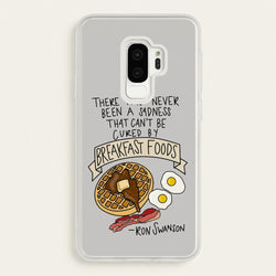Breakfast Foods - Parks  - Parks and Recreation Phone Case for Galaxy S9 Plus