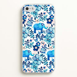 Elephant and Floral Pattern  - Flamingos Phone Case for iPhone 5 / 5s / SE 2016