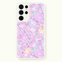 Power Up, Gaming Pattern  -  Phone Case for Galaxy S21 Ultra