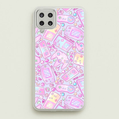Power Up, Gaming Pattern  -  Phone Case for Galaxy A12