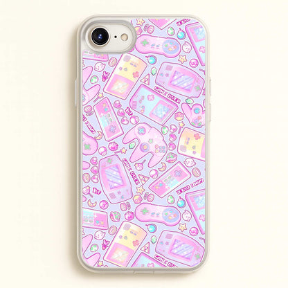 Power Up, Gaming Pattern  -  Phone Case for iPhone 6 / 7 / 8 / SE