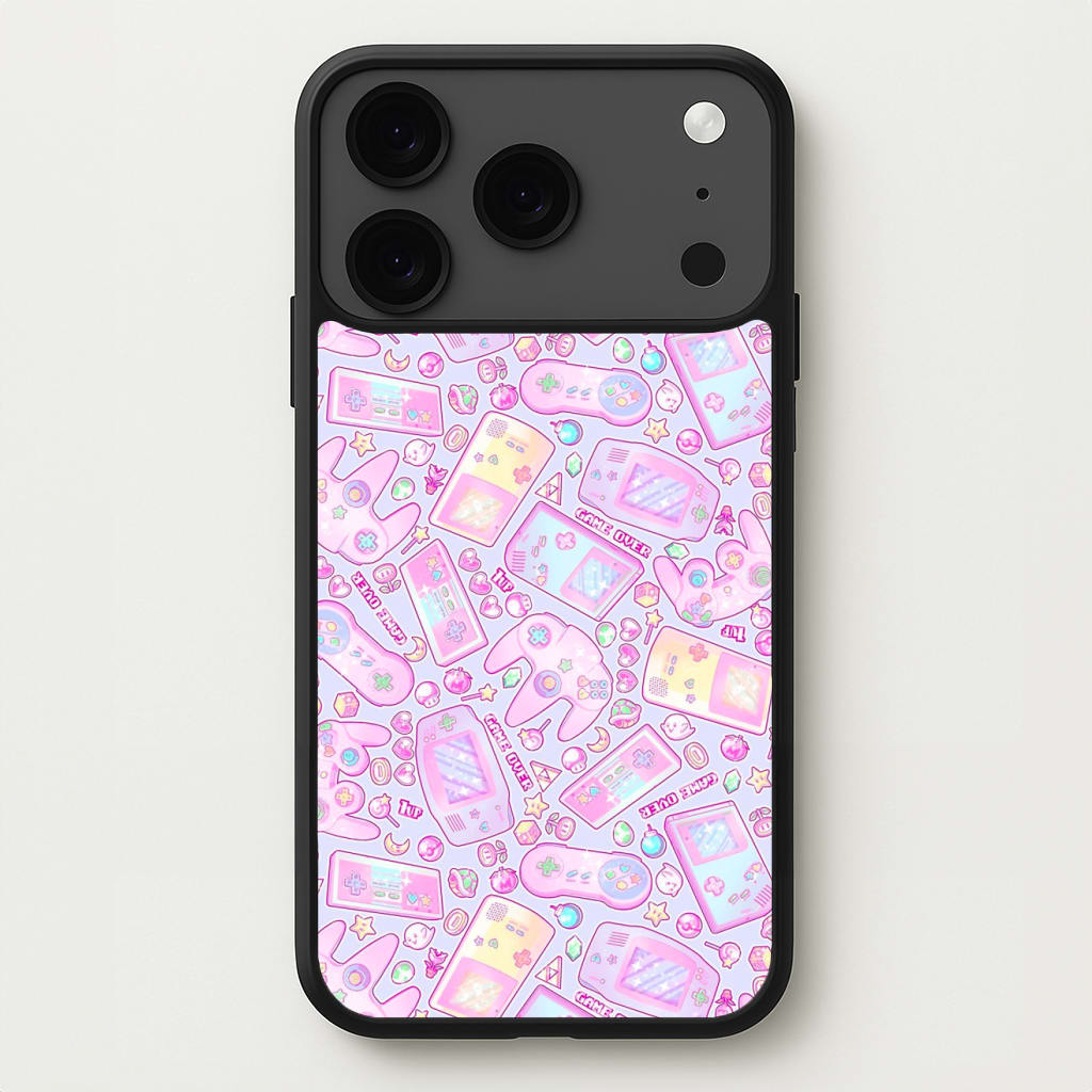 Power Up, Gaming Pattern Phone Case for iPhone 17 Pro