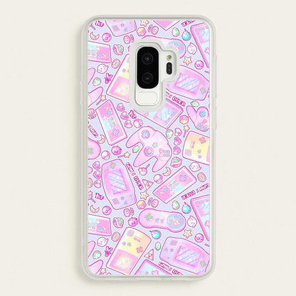 Power Up, Gaming Pattern  -  Phone Case for Galaxy S9 Plus