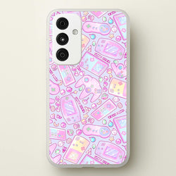 Power Up, Gaming Pattern  -  Phone Case for Galaxy A35