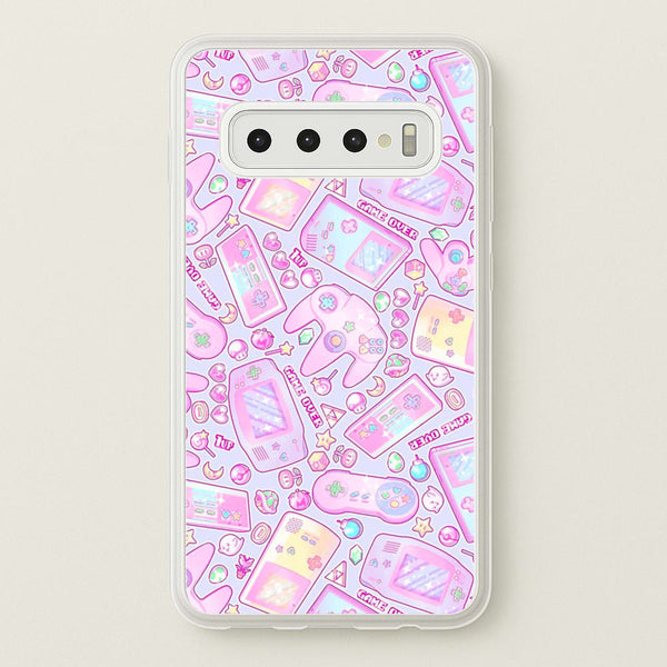 Power Up, Gaming Pattern  -  Phone Case for Galaxy S10