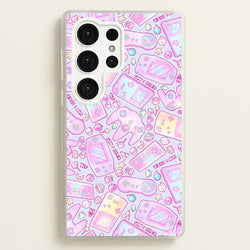 Power Up, Gaming Pattern  -  Phone Case for Galaxy S25 Ultra