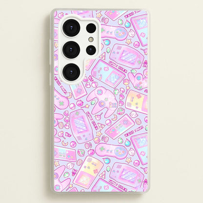 Power Up, Gaming Pattern  -  Phone Case for Galaxy S25 Ultra