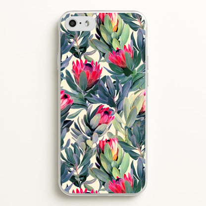 Painted Protea Pattern  - Floral Phone Case for iPhone 5 / 5s / SE 2016