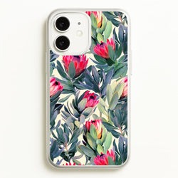 Painted Protea Pattern  - Floral Phone Case for iPhone 11