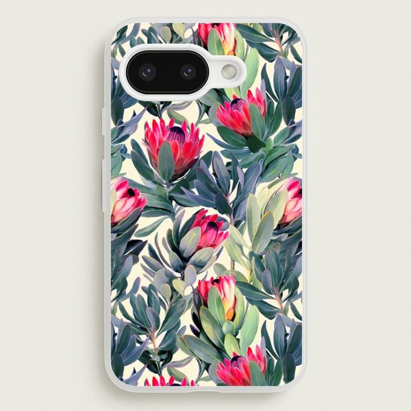 Painted Protea Pattern  - Floral Phone Case for Google Pixel 9a