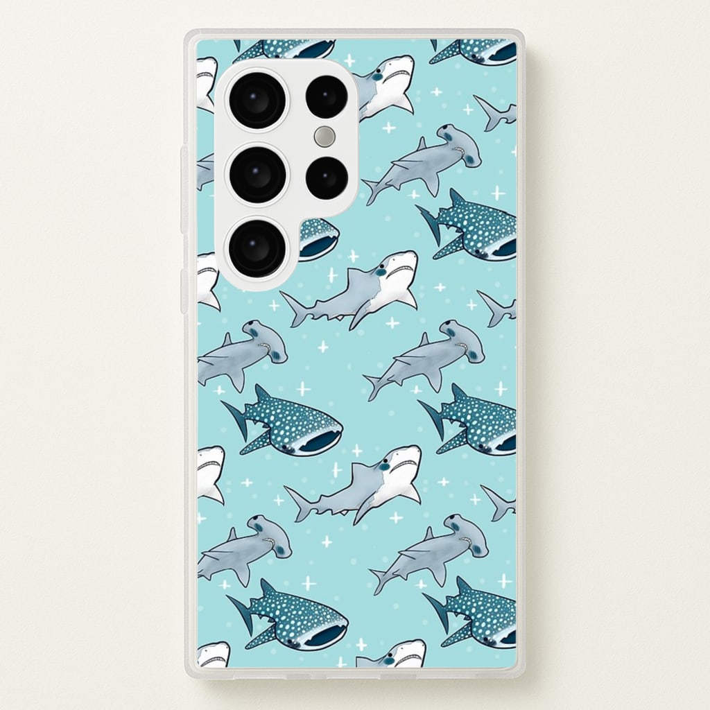 Shark Pattern  -  Phone Case for Galaxy S24 Ultra
