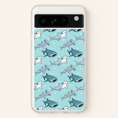 Shark Pattern  -  Phone Case for Google Pixel 8 Pro