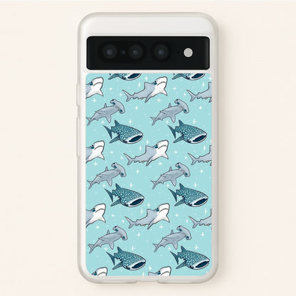 Shark Pattern  -  Phone Case for Google Pixel 7 Pro