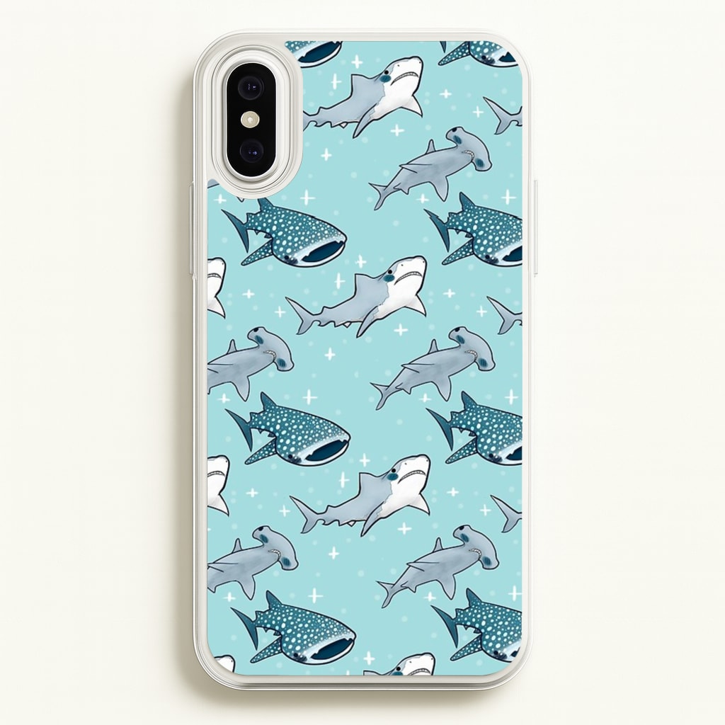 Shark Pattern  -  Phone Case for iPhone XS Max