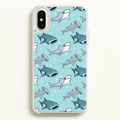 Shark Pattern  -  Phone Case for iPhone XS Max