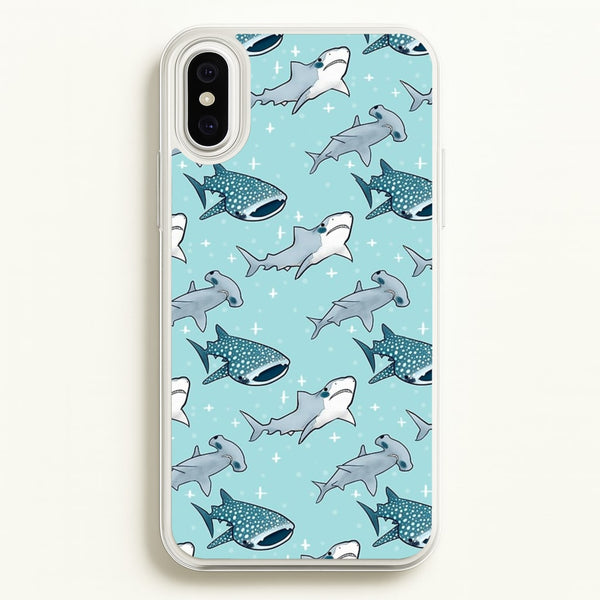 Shark Pattern  -  Phone Case for iPhone XS Max