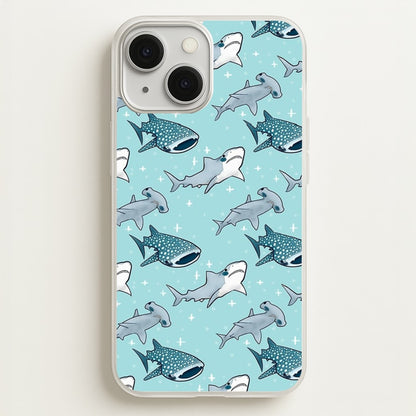 Shark Pattern  -  Phone Case for iPhone 13 Mini