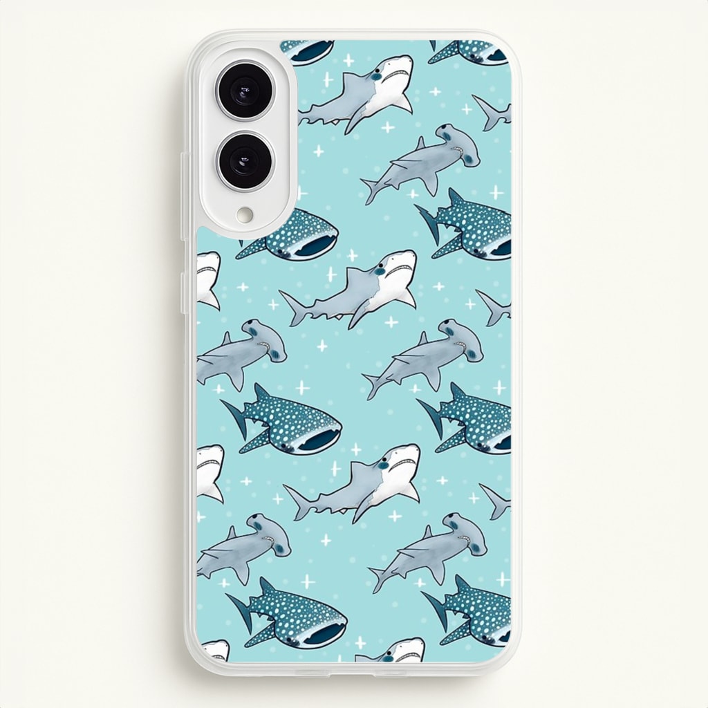 Shark Pattern  -  Phone Case for Galaxy S25 Edge