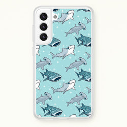 Shark Pattern  -  Phone Case for Galaxy S22