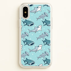 Shark Pattern  -  Phone Case for iPhone X / XS