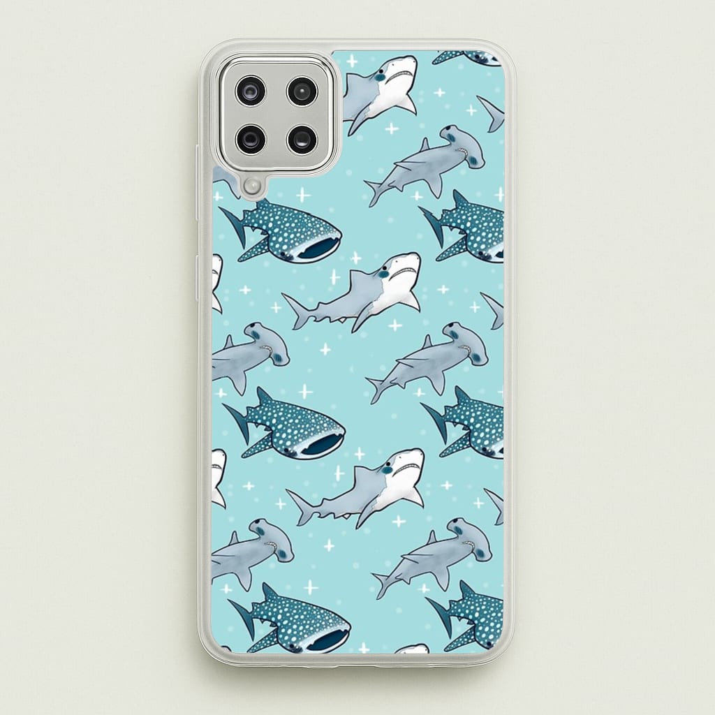 Shark Pattern  -  Phone Case for Galaxy A12