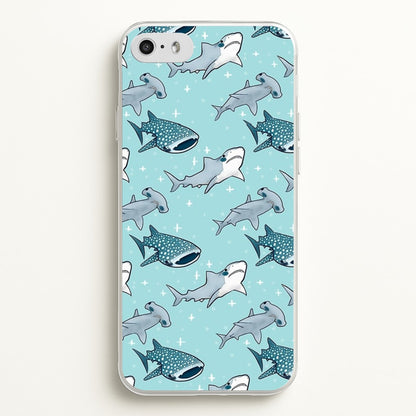 Shark Pattern  -  Phone Case for iPhone 5 / 5s / SE 2016