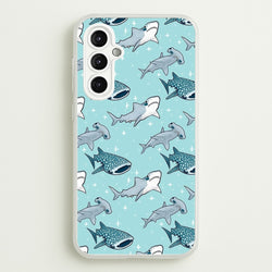 Shark Pattern  -  Phone Case for Galaxy A14