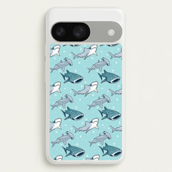 Shark Pattern  -  Phone Case for Google Pixel 9 / 9 Pro